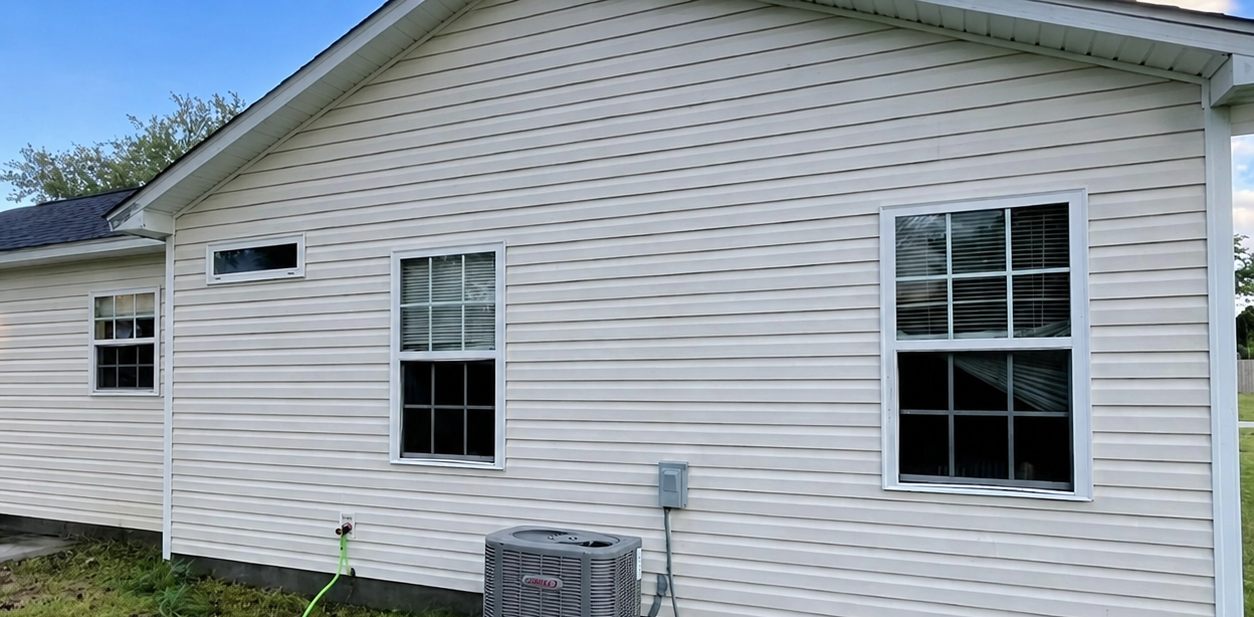 Home siding after professional house washing